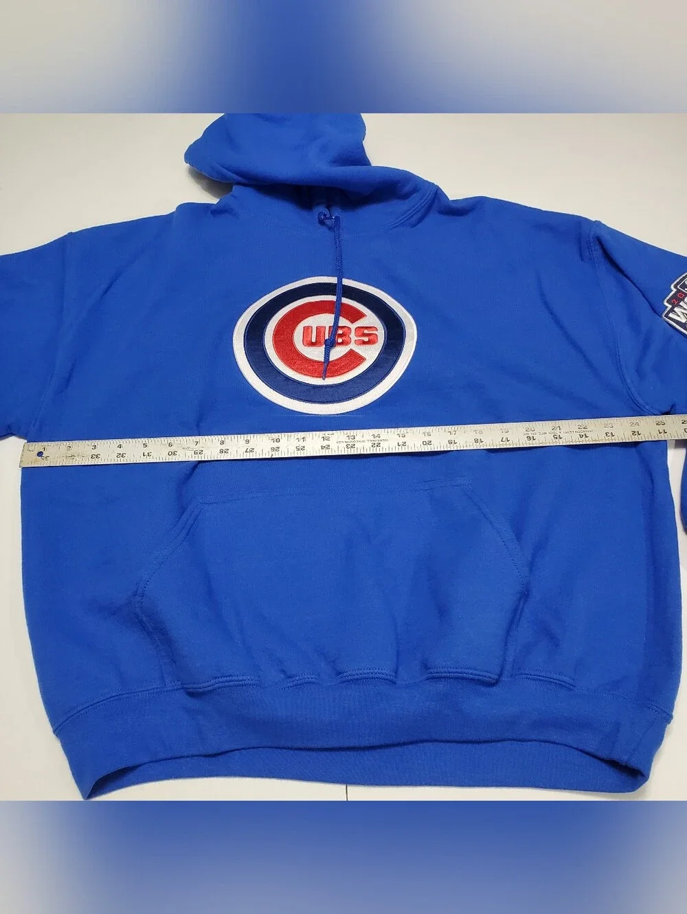 Chicago Cubs Blue Hoodie Sweatshirt XL 2016 World Series Champions
